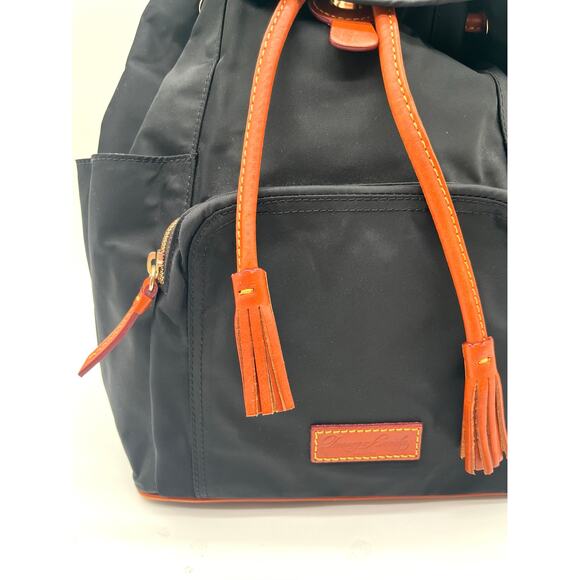 DOONEY & BOURKE Navy Blue Nylon Backpack, Leather Tassels main image 7
